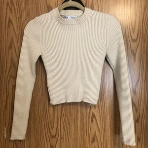 Zara Cropped Knit sweater